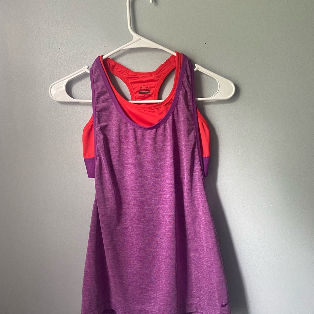 Nike tank with built in sports bra